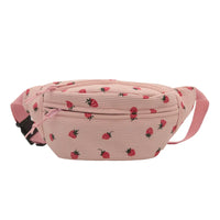 Sac Ceinture doux fraise d'été, look urbain tendance