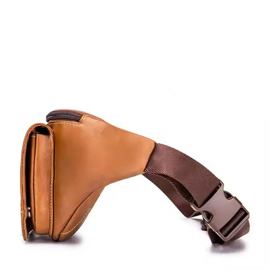 Sac Banane Homme Luxe Marron – Style Urbain Tendance