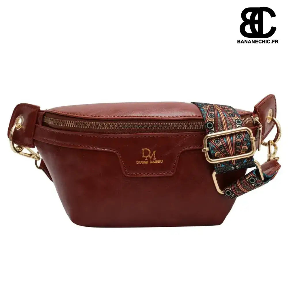 Banane Cuir Femme - Marron - Sac Banane - Banane Chic ™