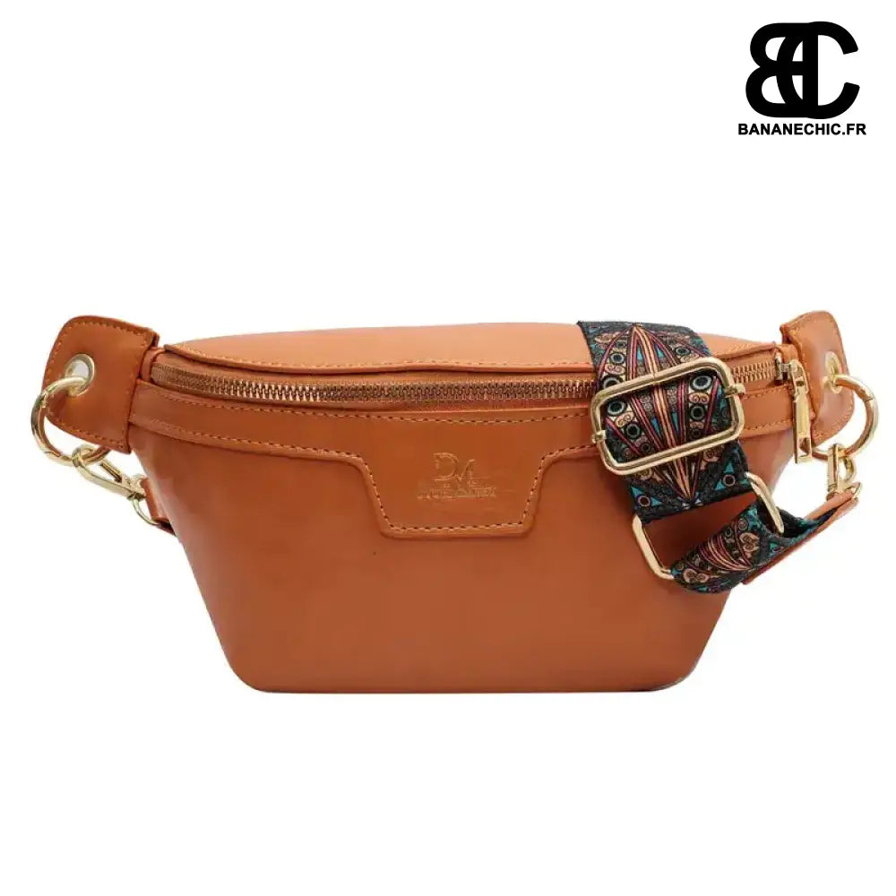 Banane Cuir Femme - Camel - Sac Banane - Banane Chic ™