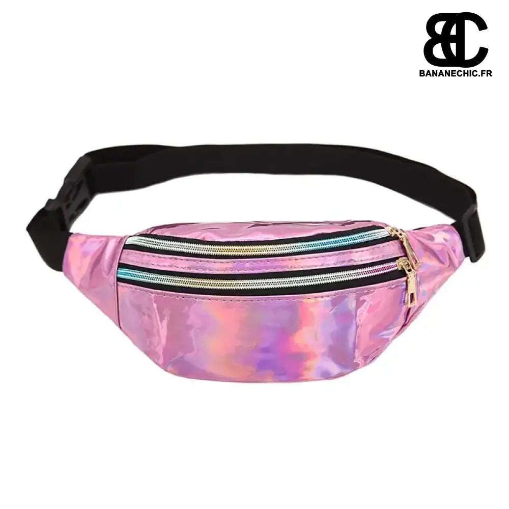 Banane Réfléchissante Sac - Rose - Sac Banane - Banane Chic