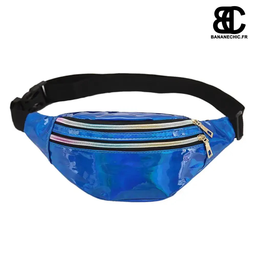 Banane Réfléchissante Sac - Bleu - Sac Banane - Banane Chic