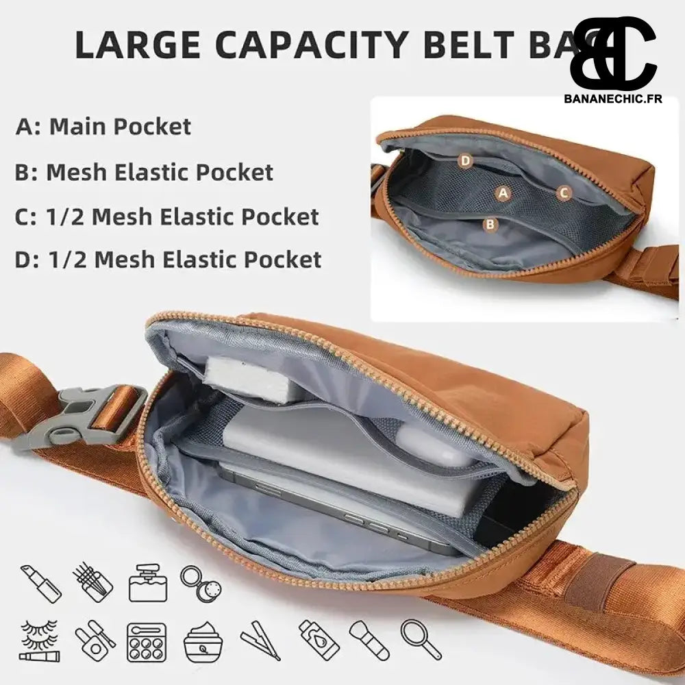 Ceinture Banane Unisexe Sacoches Hip-Hop - Sac Banane -