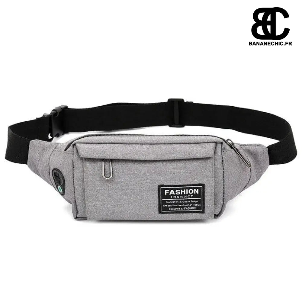 Mini sac banane homme tendance - Gris - Banane - Banane Chic