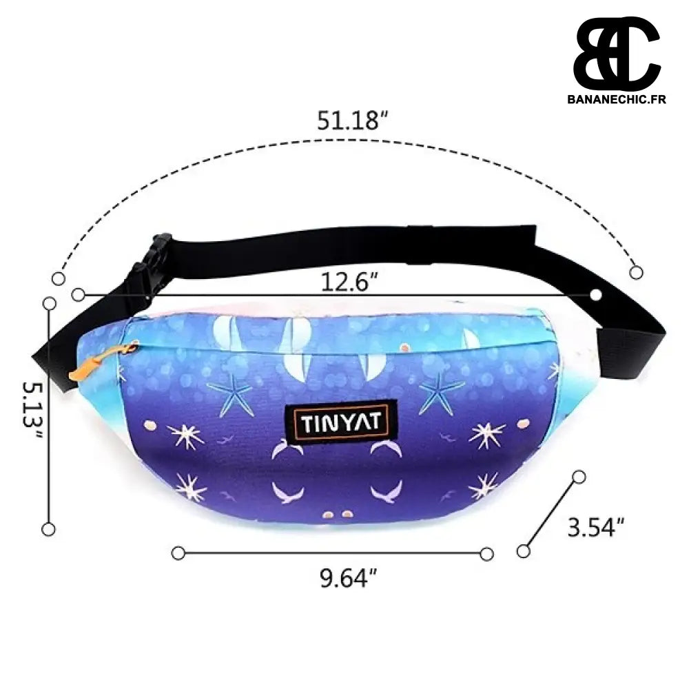 Sac banane ananas jaune fantaisie - Bleu - Banane - Banane