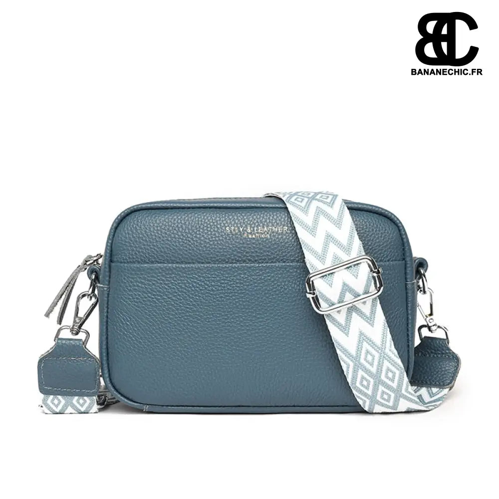 Sac Banane Bandoulière Femme Rose - Bleu pétrole - Sac