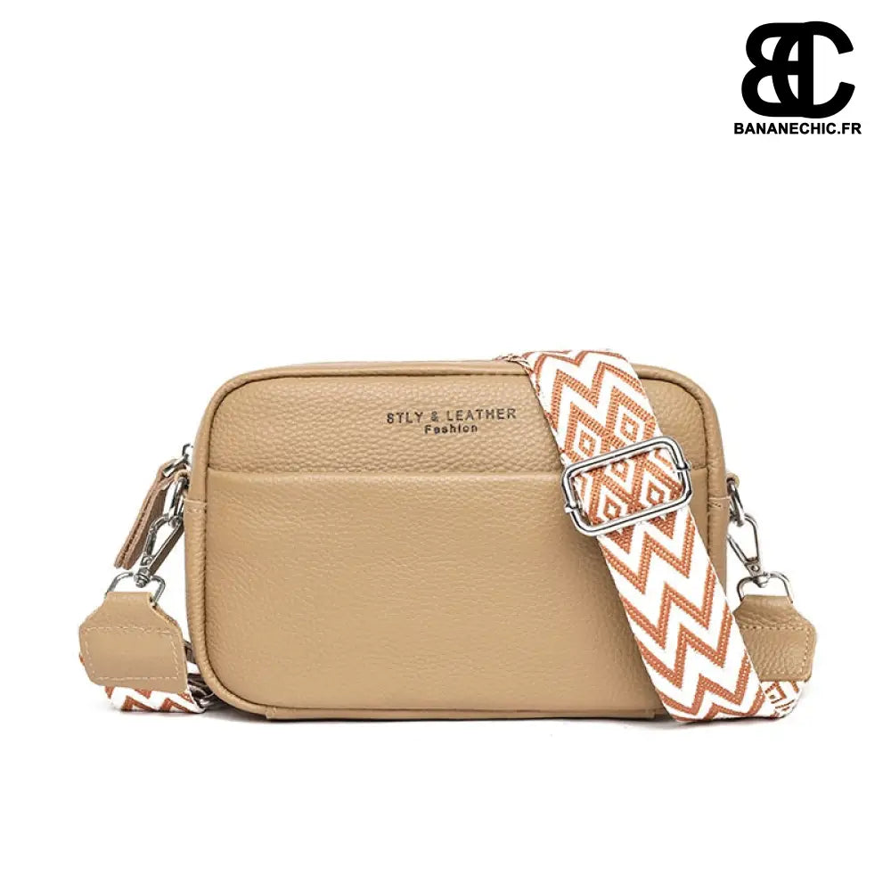 Sac Banane Bandoulière Femme Rose - Camel - Sac Banane -