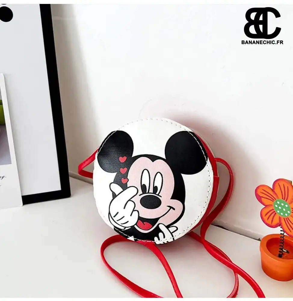 Sac Banane Bandoulière Rond Minnie Rose - 5 - banane -