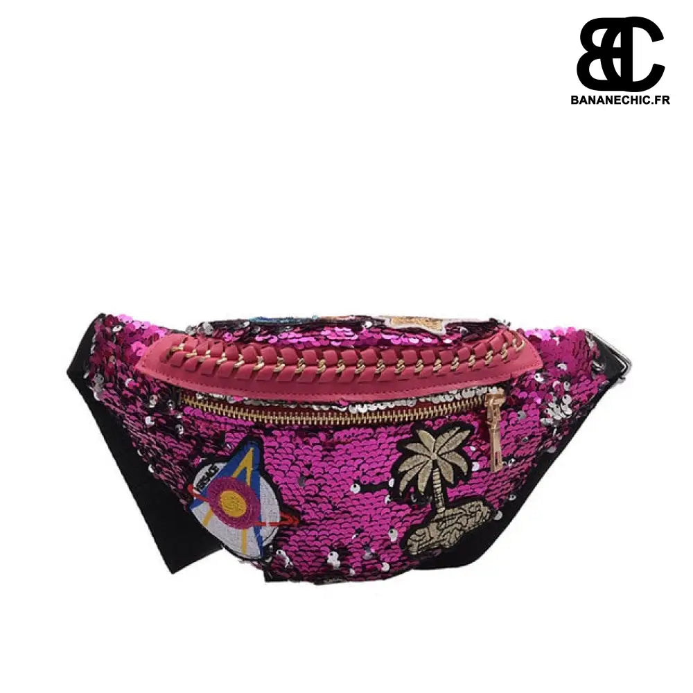 Sac banane beige grand - Rose - Banane - Banane Chic ™