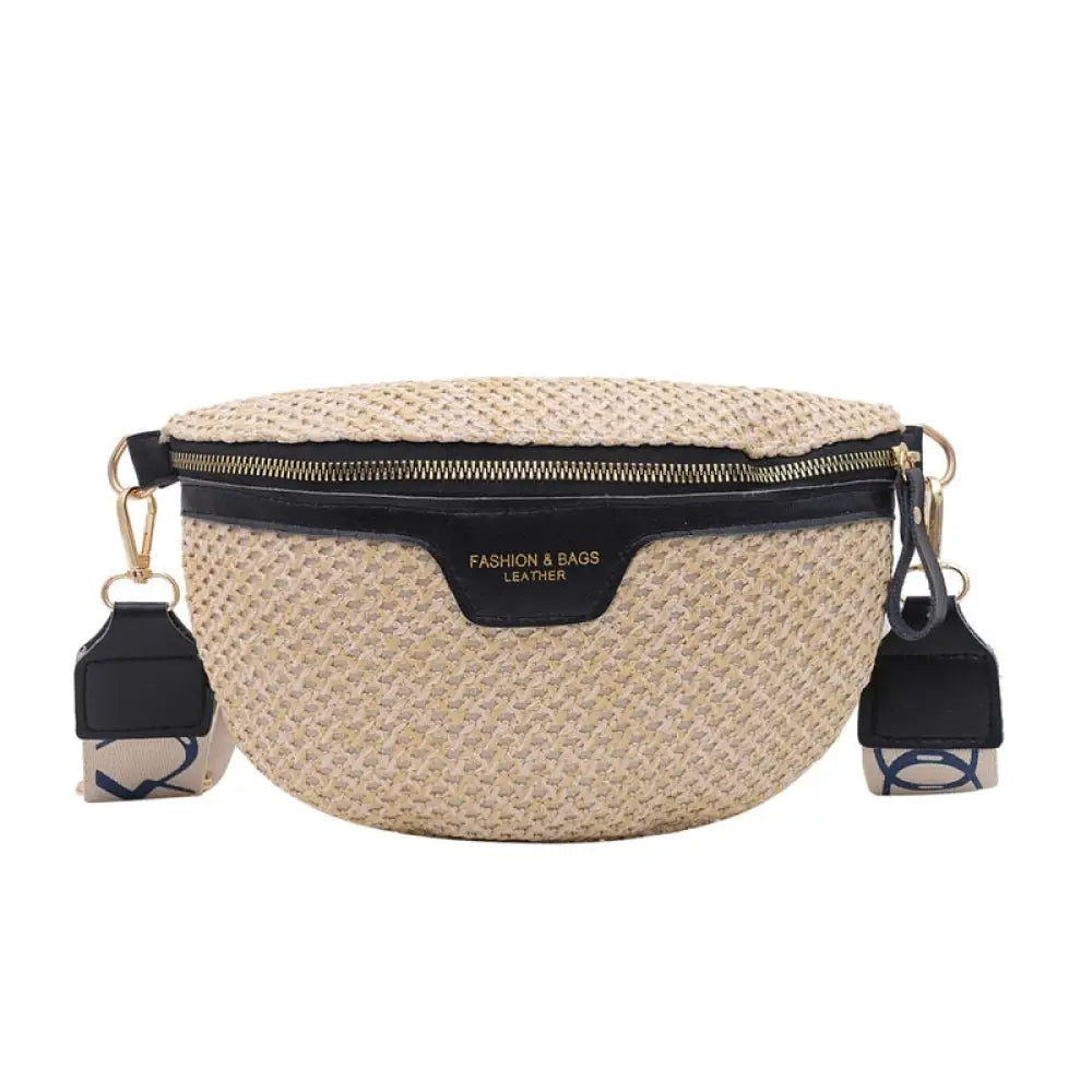 Sac banane blanc tricot mode - Crème - banane - Banane Chic