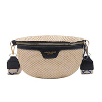 Sac banane blanc tricot mode