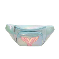 Sac banane bleu brillant sirène