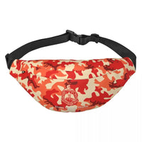 Sac banane camouflage oversize