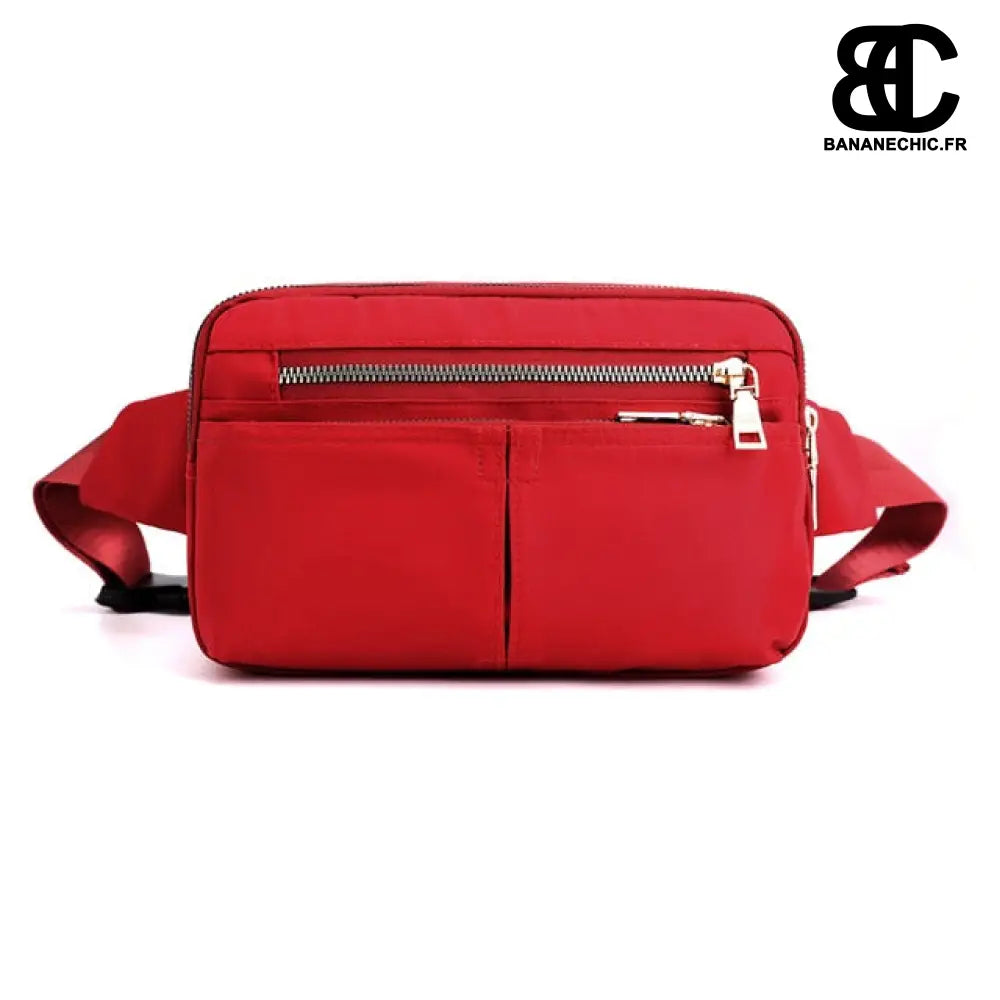 Sac banane carré trendy - Rouge - Banane - Banane Chic ™