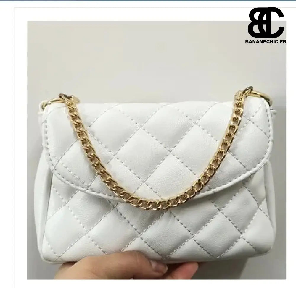 Sac banane chaîne femme stylé - white - Banane - Banane Chic