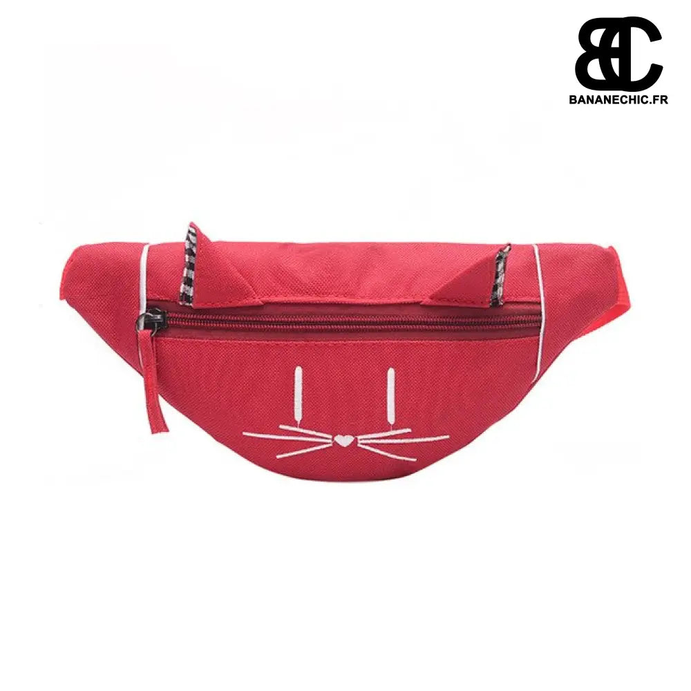 Sac banane chaton pour enfant - Rouge - Banane - Banane Chic
