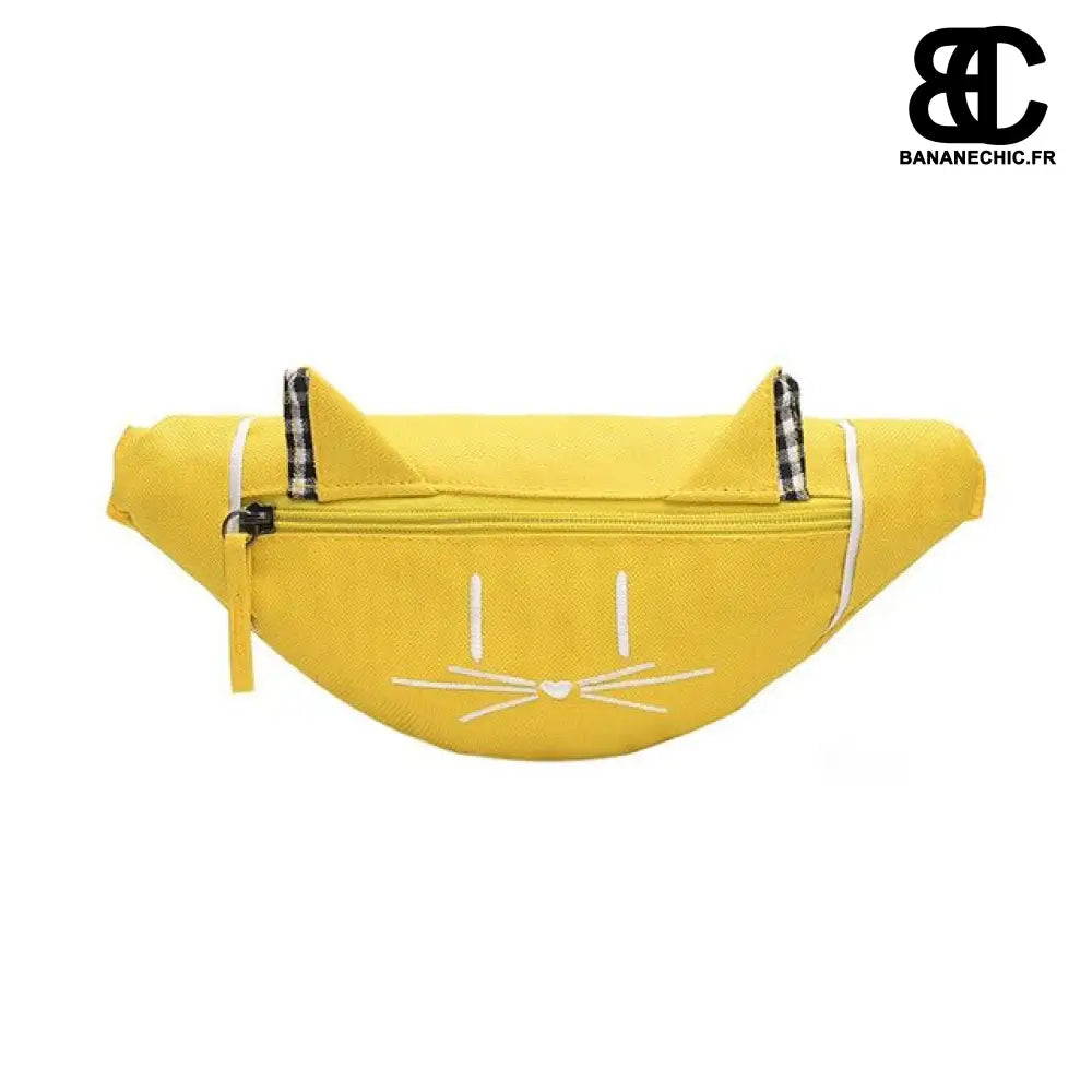 Sac banane chaton pour enfant - Jaune - Banane - Banane Chic