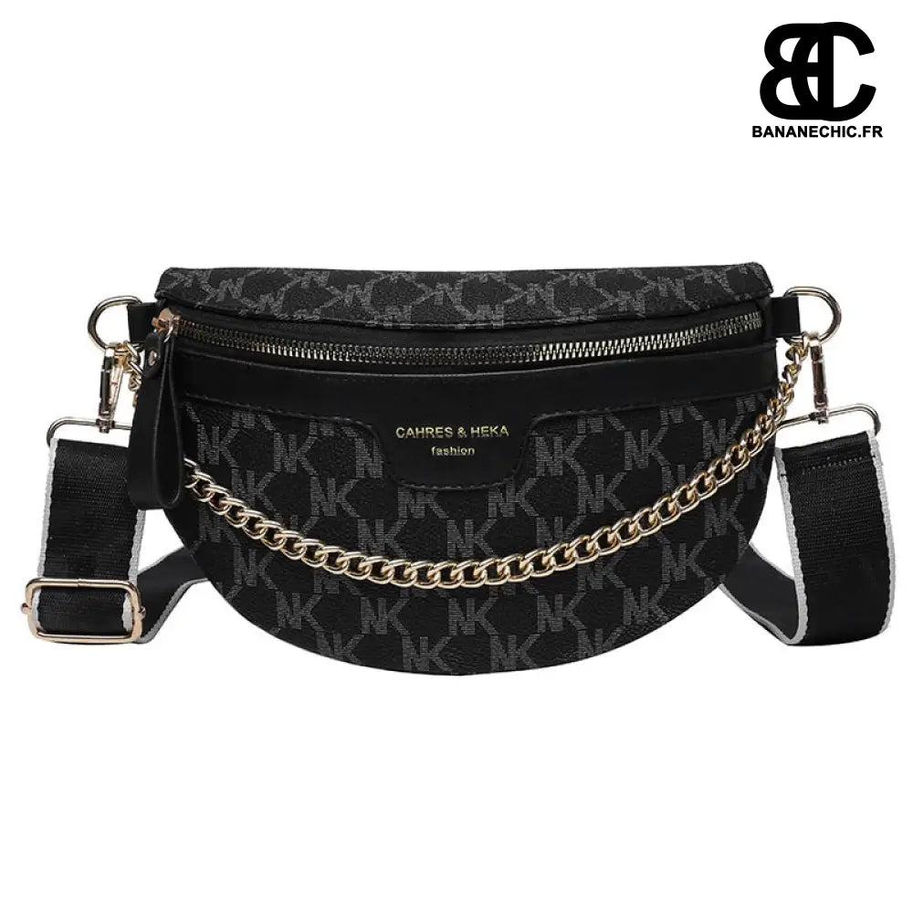 Sac banane chic rose damier - Noir - Banane - Banane Chic ™
