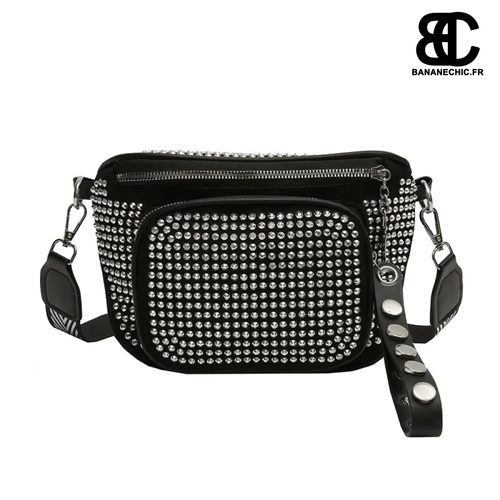 Sac Banane Clouté Femme - Gris - Sac Banane - Banane Chic ™