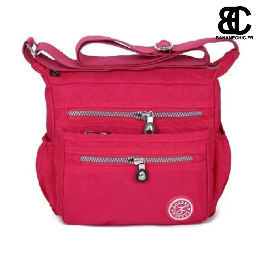 Sac Banane Confort Bandoulière - Noir - Fuschia - banane -