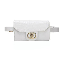 Sac banane cuir blanc luxe