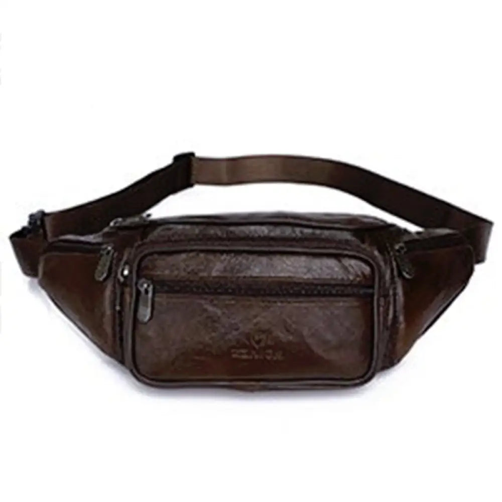 Sac banane cuir brun - Marron - Banane - Banane Chic ™