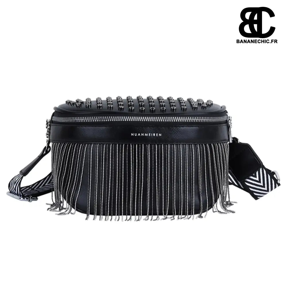 Sac Banane Cuir Chic - Noir - Sac Banane - Banane Chic ™