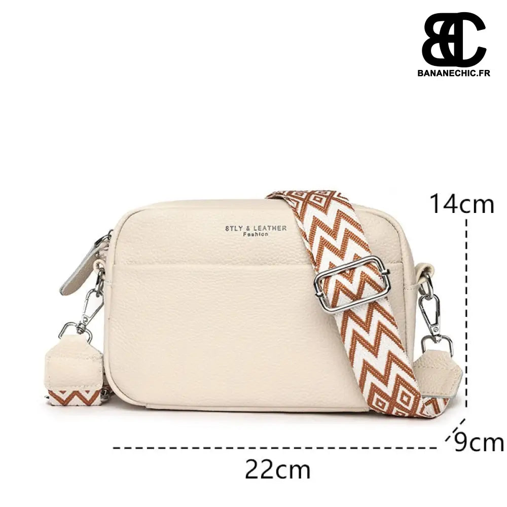 Sac banane cuir élégant bandoulière - banane - Banane Chic ™