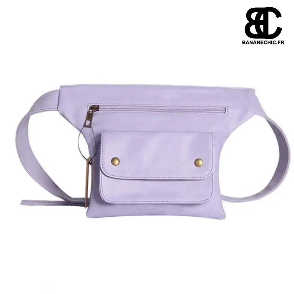 Sac banane cuir femme - Violet - Banane - Banane Chic ™
