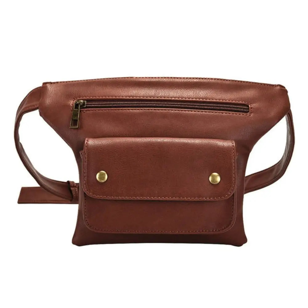 Sac banane cuir femme - Marron - Banane - Banane Chic ™
