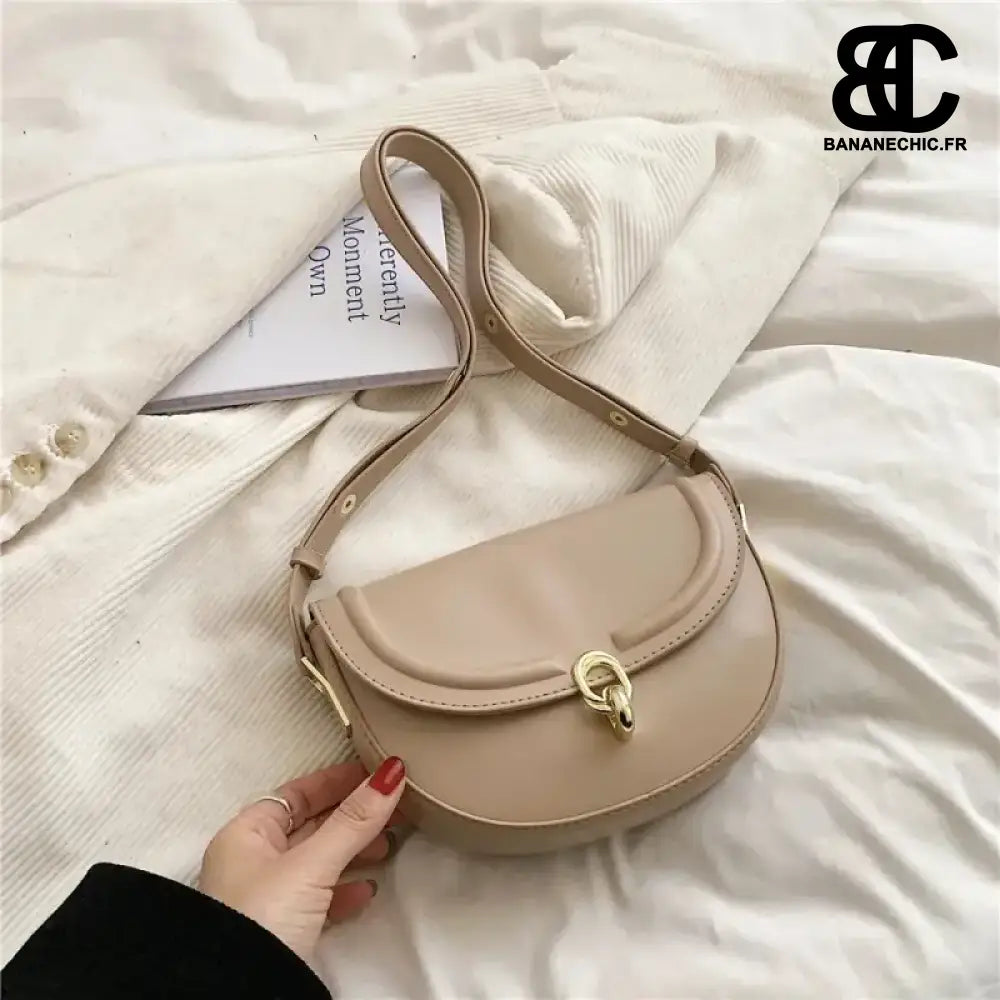 Sac Banane Cuir Femme - Taupe - Sac Banane - Banane Chic ™