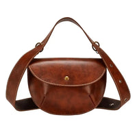 Sac banane cuir femme vintage