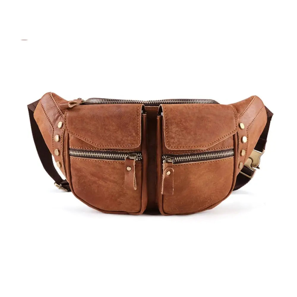Sac banane cuir homme 7 poches - Banane - Banane Chic ™