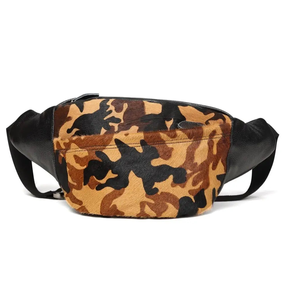 Sac banane cuir homme militaire camouflage - Banane - Banane