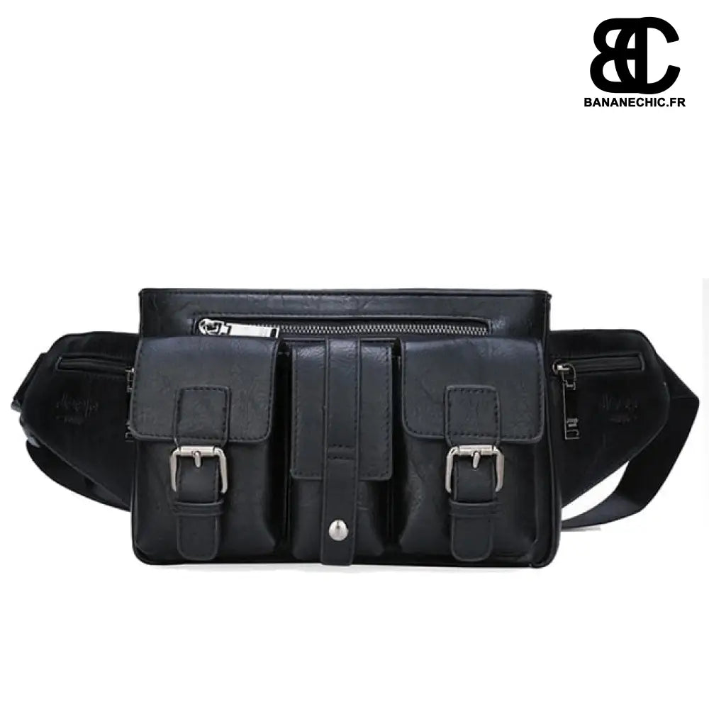 Sac banane cuir homme multi - Noir - Banane - Banane Chic ™
