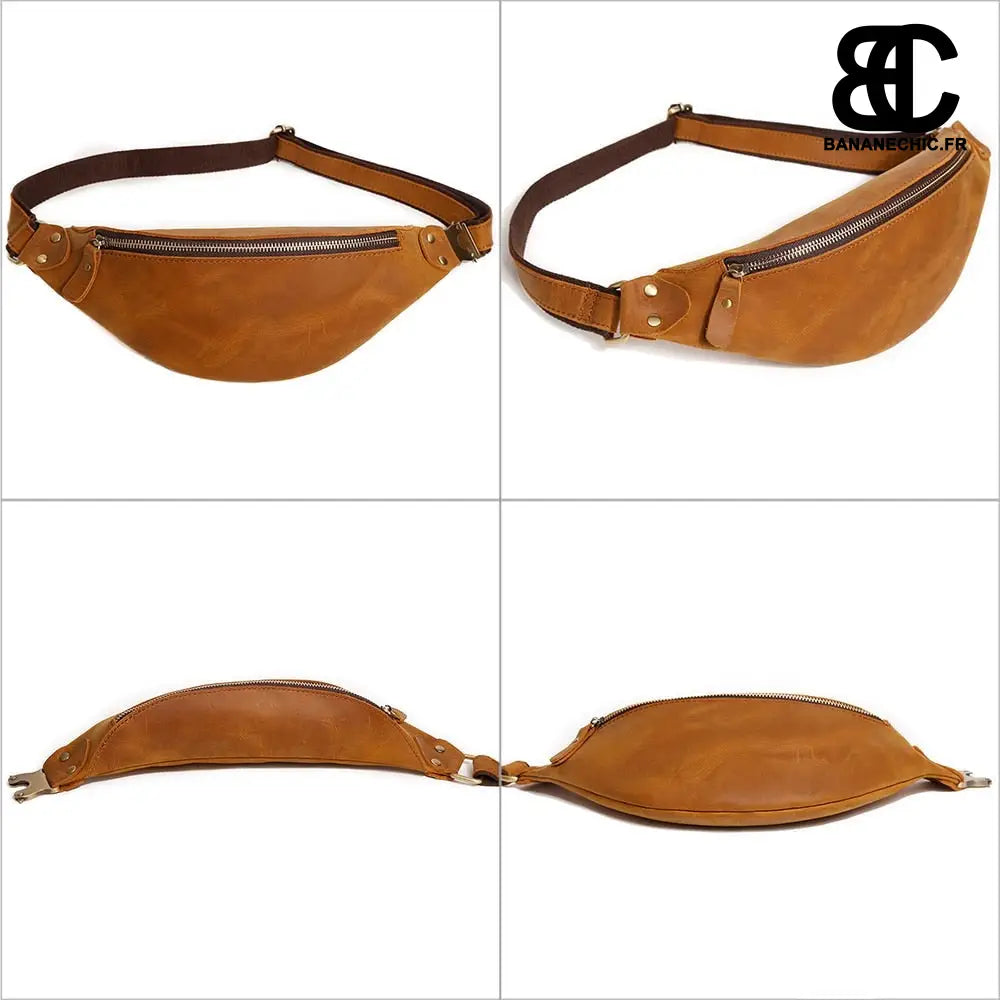 Sac banane cuir homme tendance - Banane - Banane Chic ™