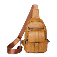 Sac banane cuir marron clair