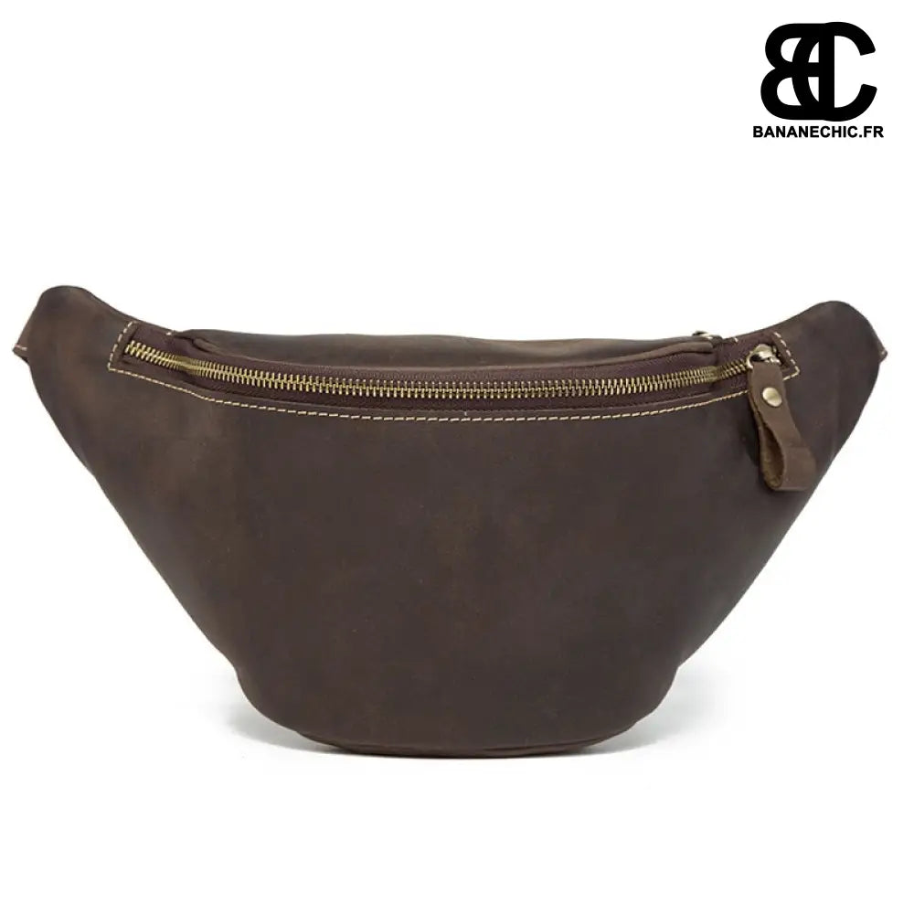 Sac banane cuir original - Marron - Banane - Banane Chic ™