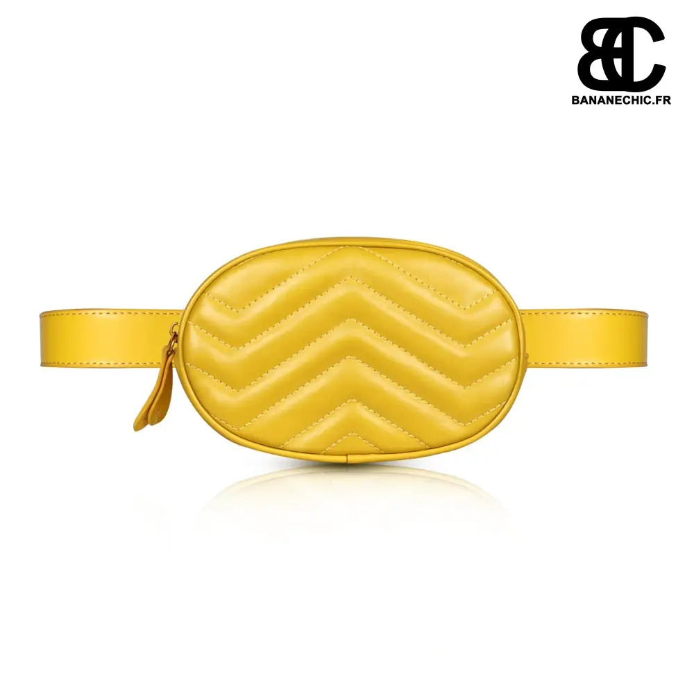 Sac banane cuir rond - Jaune - Banane - Banane Chic ™