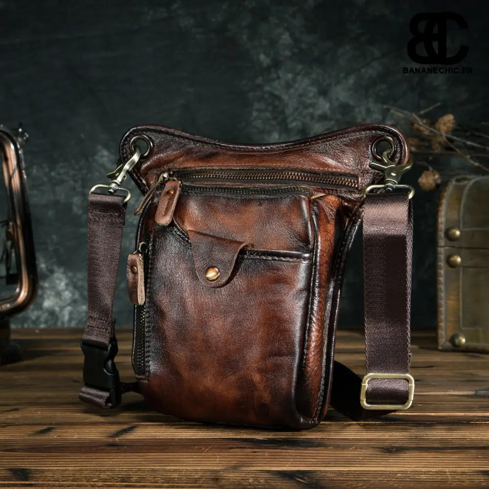 Sac banane cuir sport moto vélo - Banane - Banane Chic ™