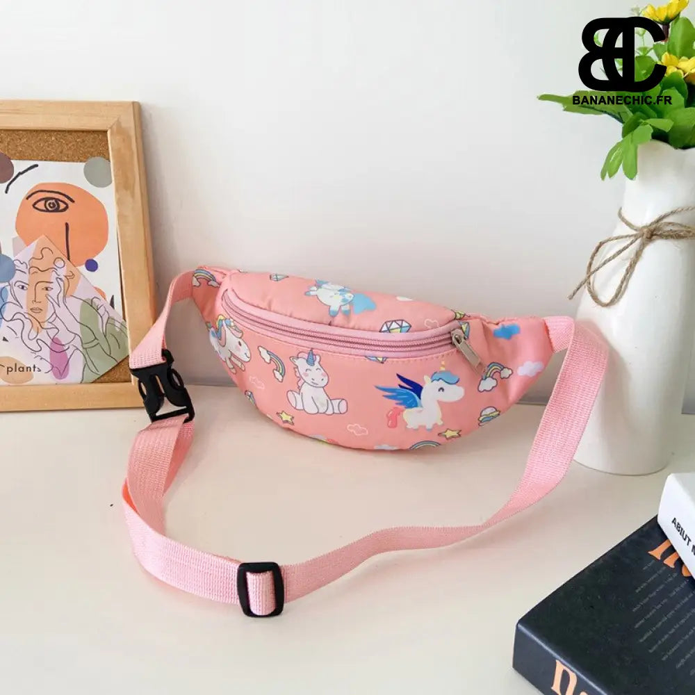 Sac banane dinosaures enfant - Rose - Banane - Banane Chic ™