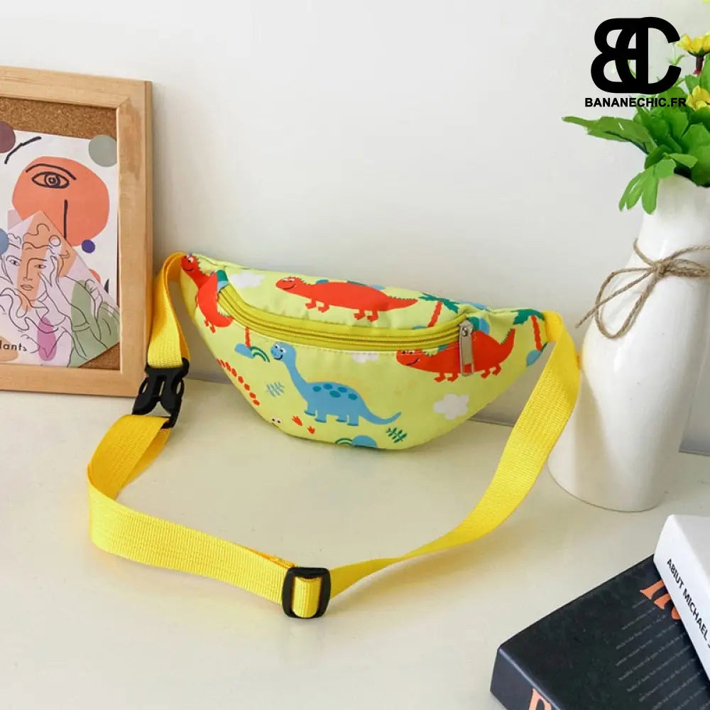 Sac banane dinosaures enfant - Jaune - Banane - Banane Chic