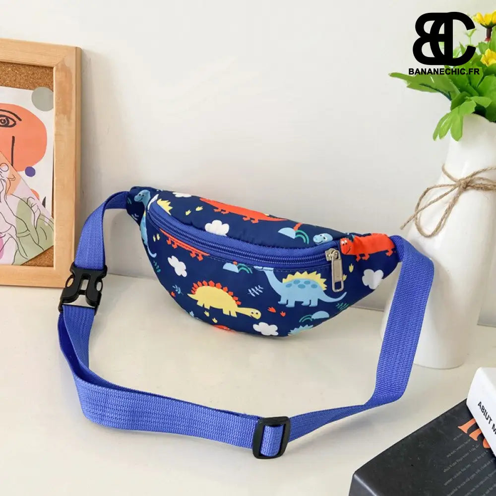 Sac banane dinosaures enfant - Bleu - Banane - Banane Chic ™