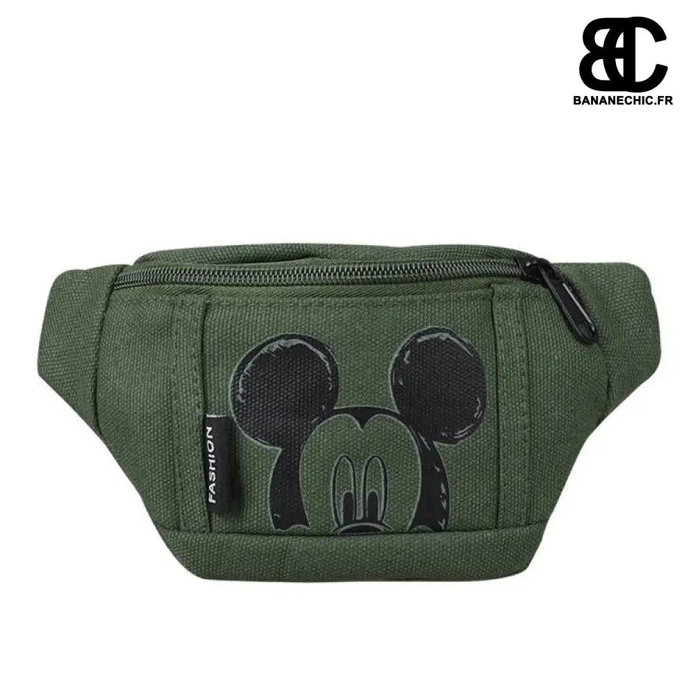Sac banane Disney Mickey Marron - Vert - Banane - Banane