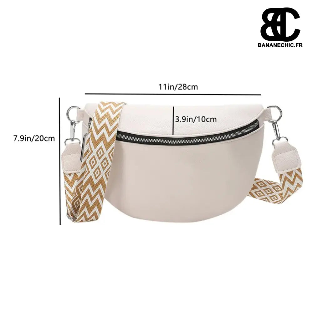 Sac banane élégant oversize à porter - Beige - banane -