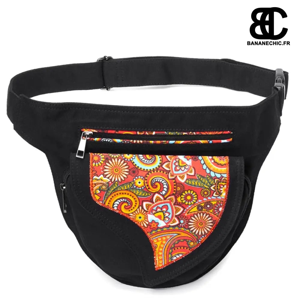 Sac banane en cuir marron - Noir - banane - Banane Chic ™