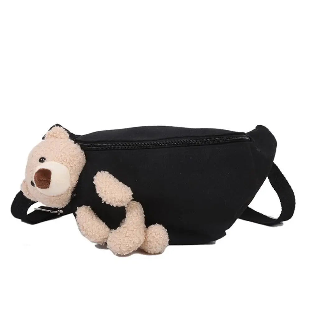 Sac banane en peluche - Noir - Banane - Banane Chic ™