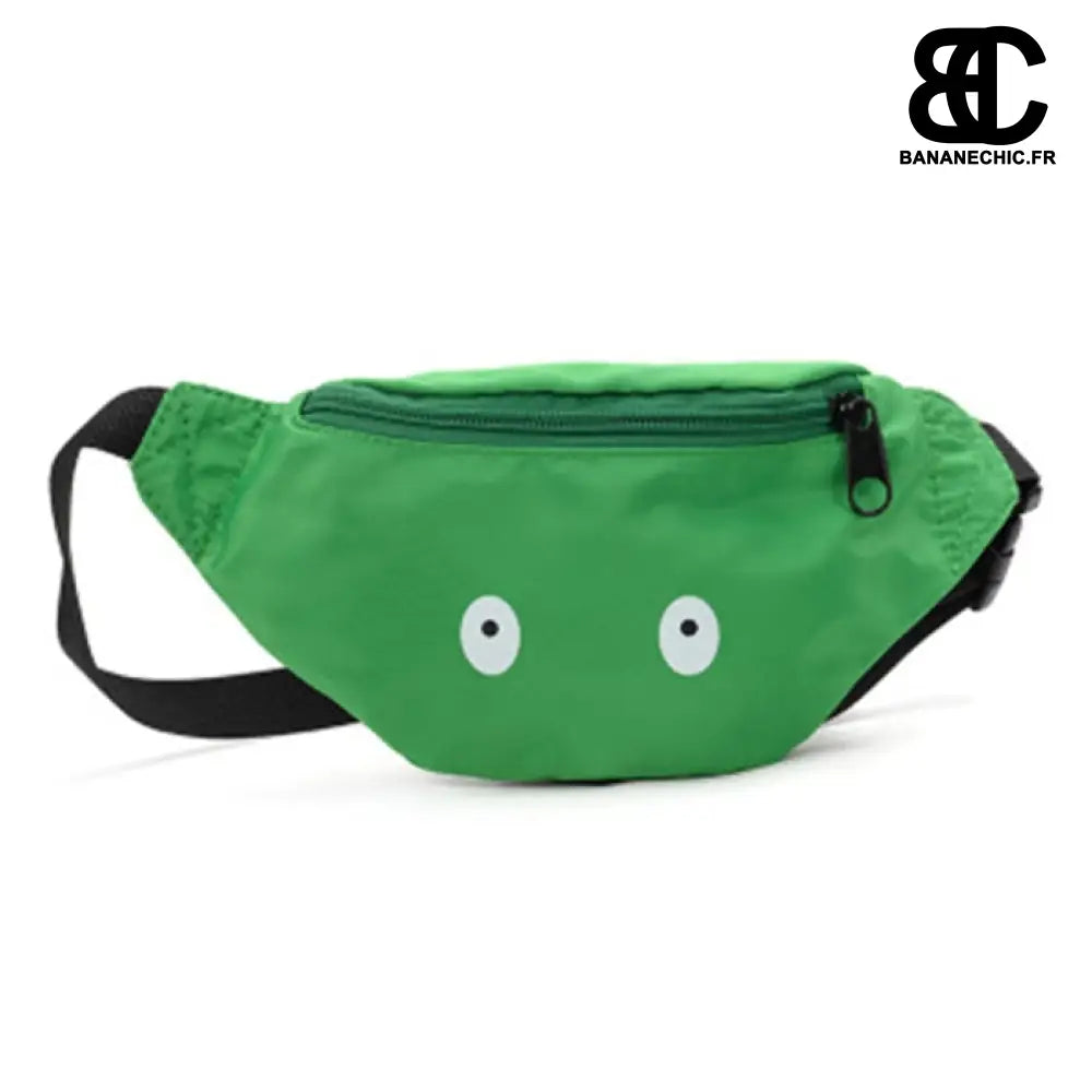 Sac banane enfant yeux fantaisie - Vert - Banane - Banane