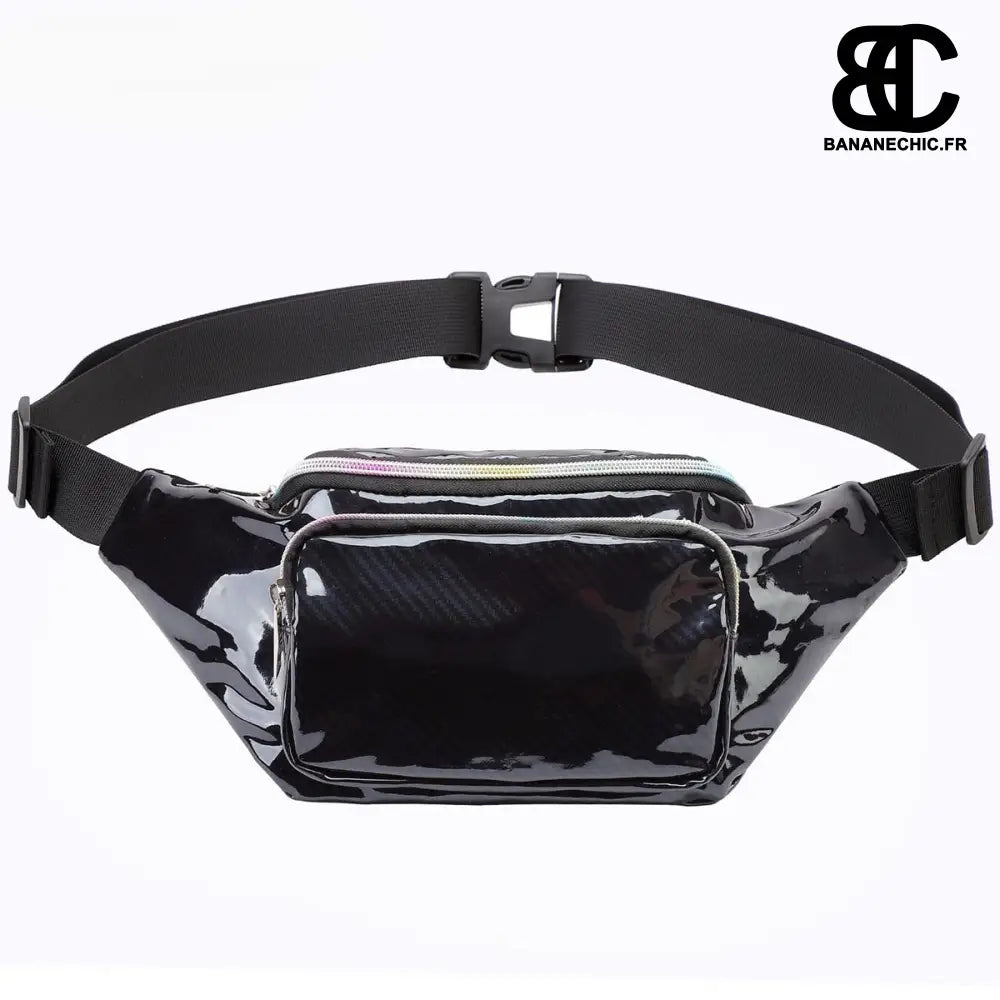 Sac banane étincelant - Noir - banane - Banane Chic ™