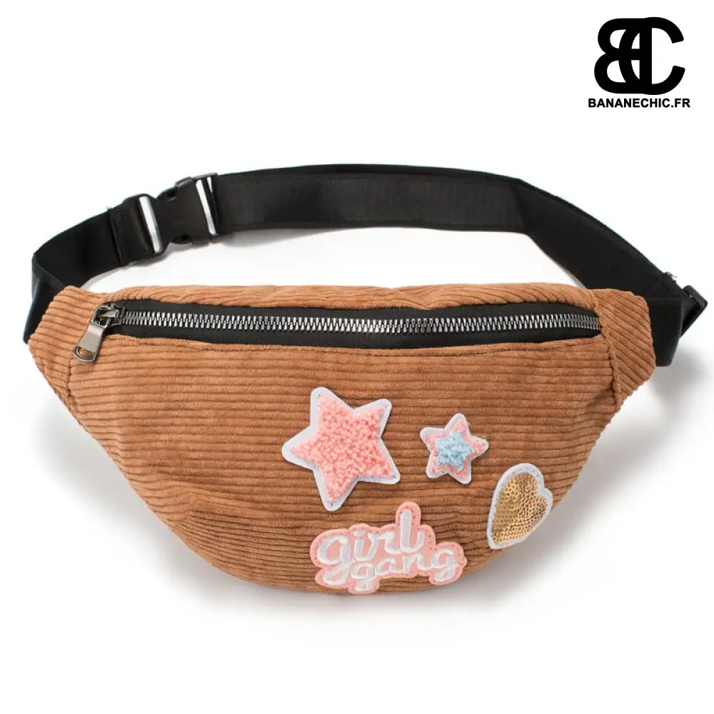 Sac banane étoile - Marron - Banane - Banane Chic ™